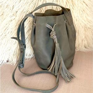 Able Bucket Crossbody Maria Bag in Gray